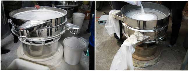 食品振動篩篩分現場 食品振動篩篩分現場